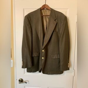 Vintage Botany 500 Tweed Classic Wool Blazer Jacket with 100%‎ Pure Silk Lining
